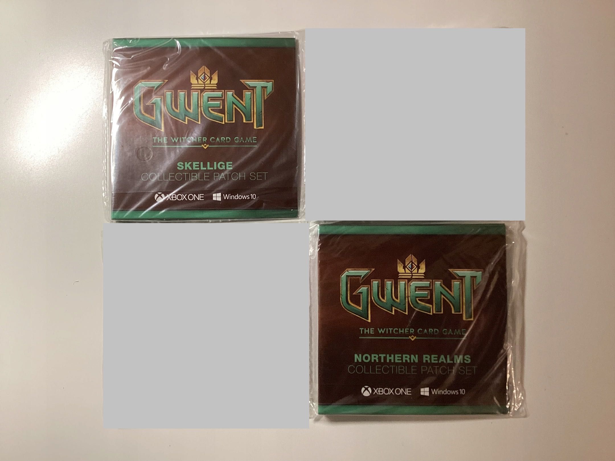 GWENT 2 Zestawy Naszywka Naszywki Naprasowanka Wiedźmin - NOWE FOLIA