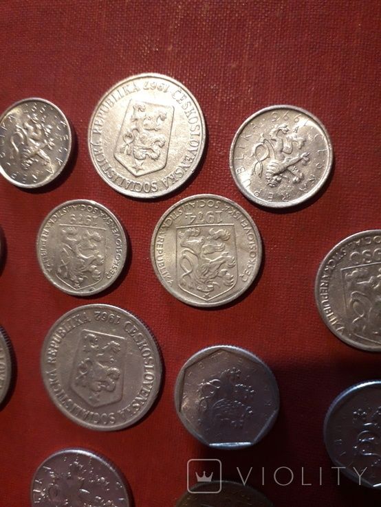 Монеты Чехословакии. Цена за все.