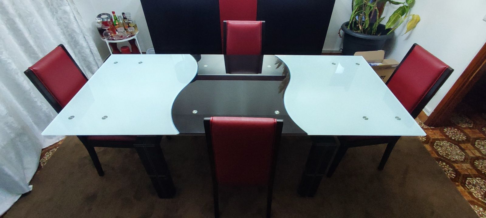 Mesa de Jantar Extensível+ 6 Cadeiras