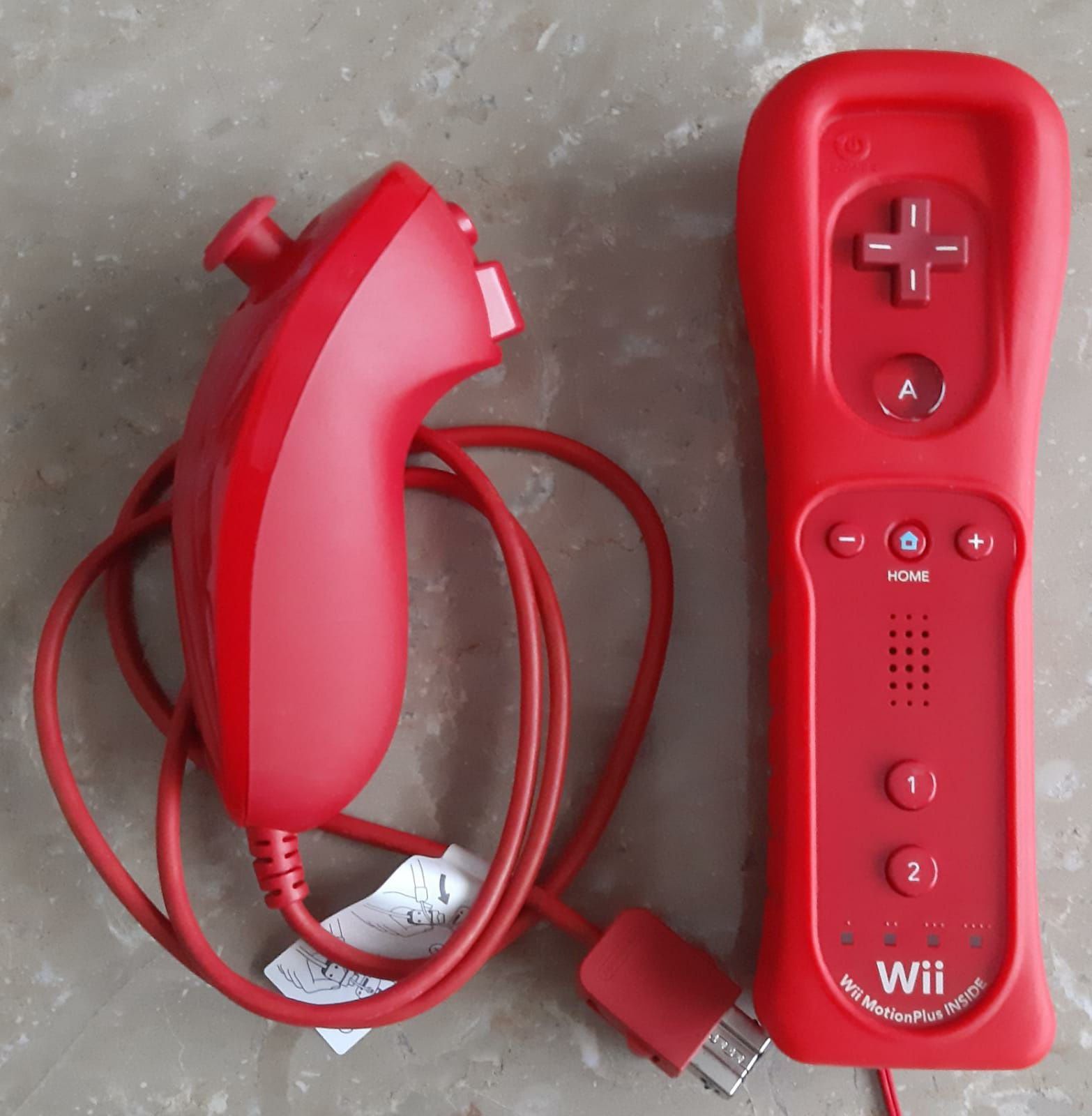 Comando Wii Motion Plus Inside + Nunchuck  Vermelho
