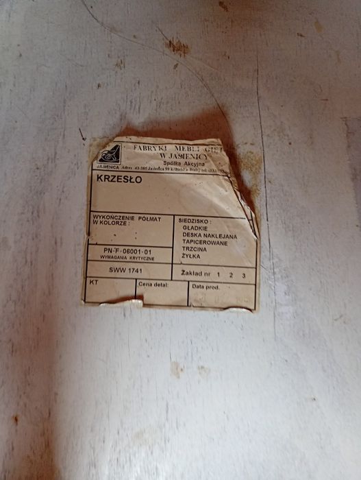 Komplet stolik i krzesła z fabryki mebli giętych