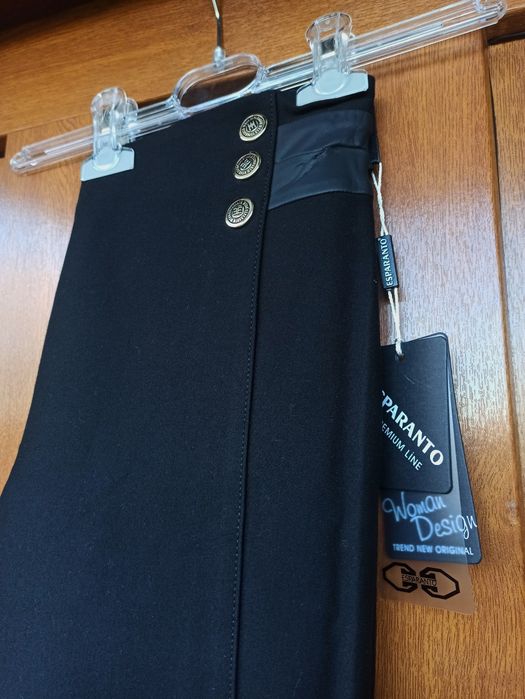 Spodnie damskie czarne Esperanto r. 29 nowe z wadą