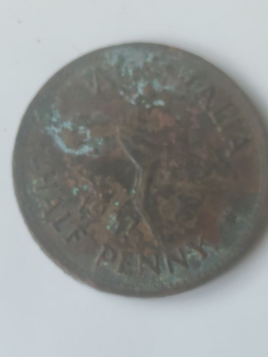 Moneta pół pensa Australia 1947 rok