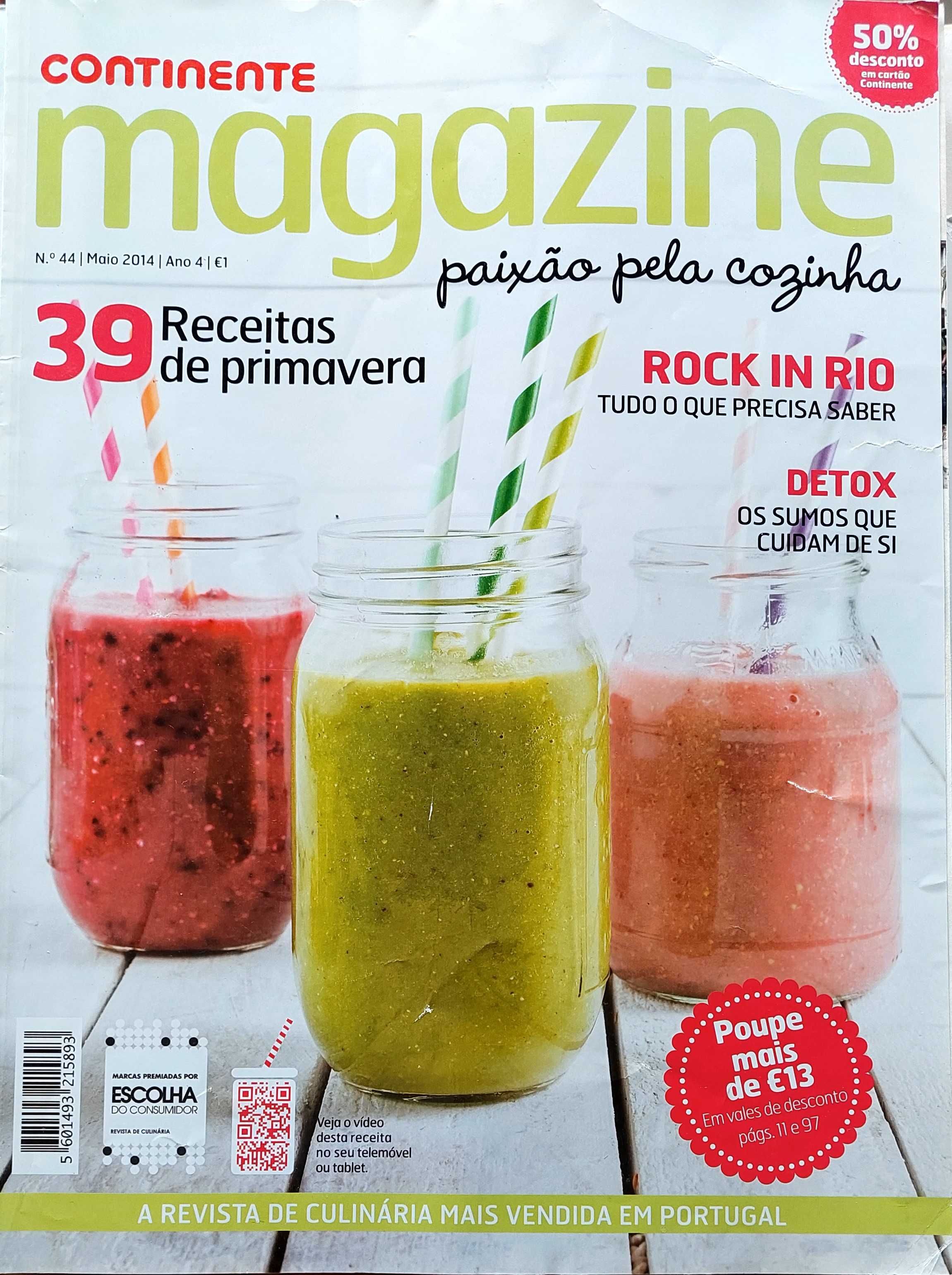 Conjunto de revistas de culinária