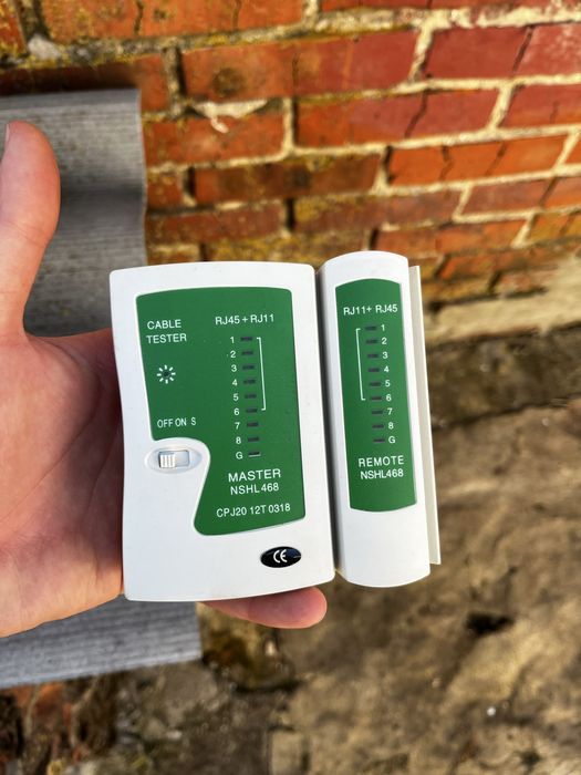 Кабельный LAN лан тестер витой пары RJ-45 RJ-11 прозвонка кабеля