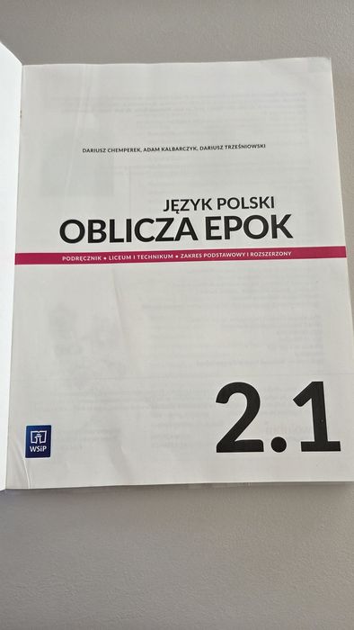 Podręcznik Język Polski Oblicza Epok 2.1