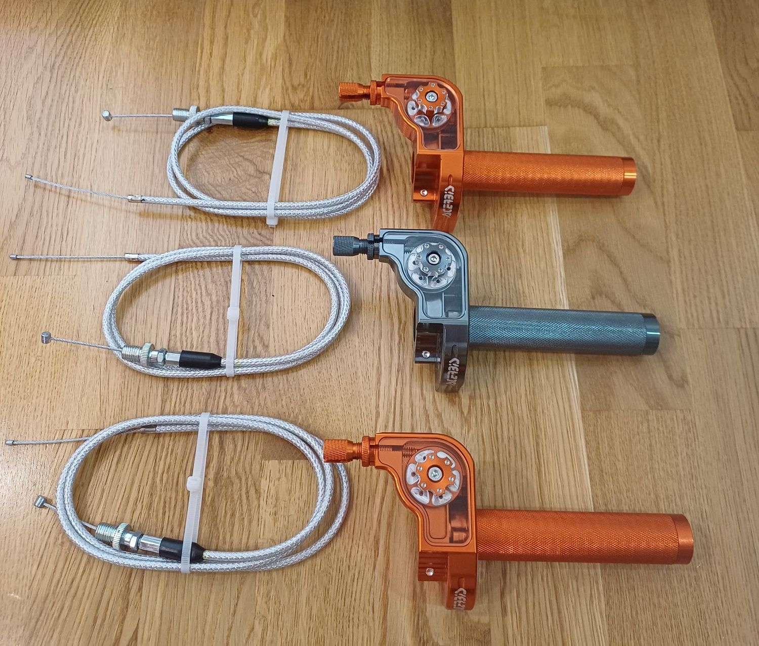 короткоходная ручка газа Acerbis + трос газа
