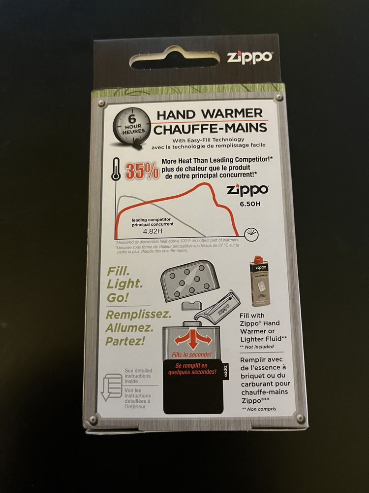 Каталитическая грелка для рук Zippo Hand Warmer Silver