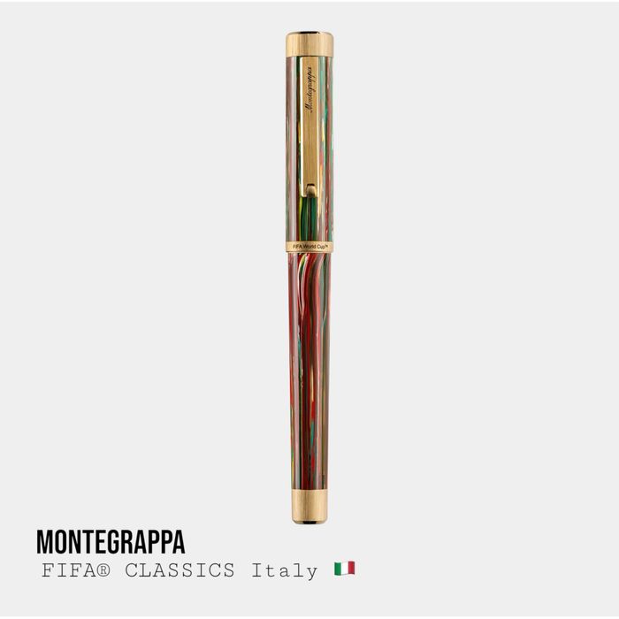 Пір’яна Ручка Montegrappa FIFA Italy | Ліміт 100 шт | 14K золоте перо
