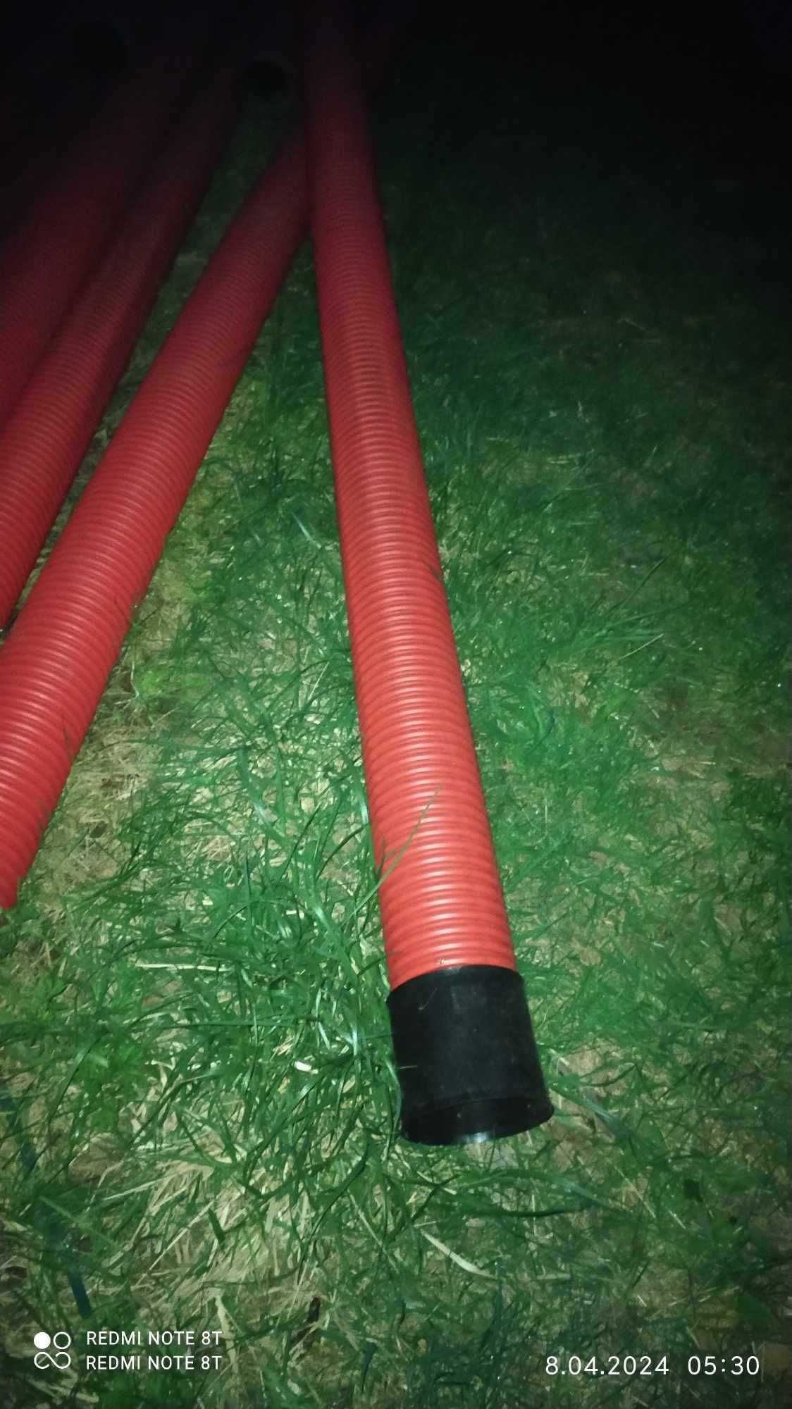 Czerwona Rura karbowana w odcinkach 6m średnica 160mm