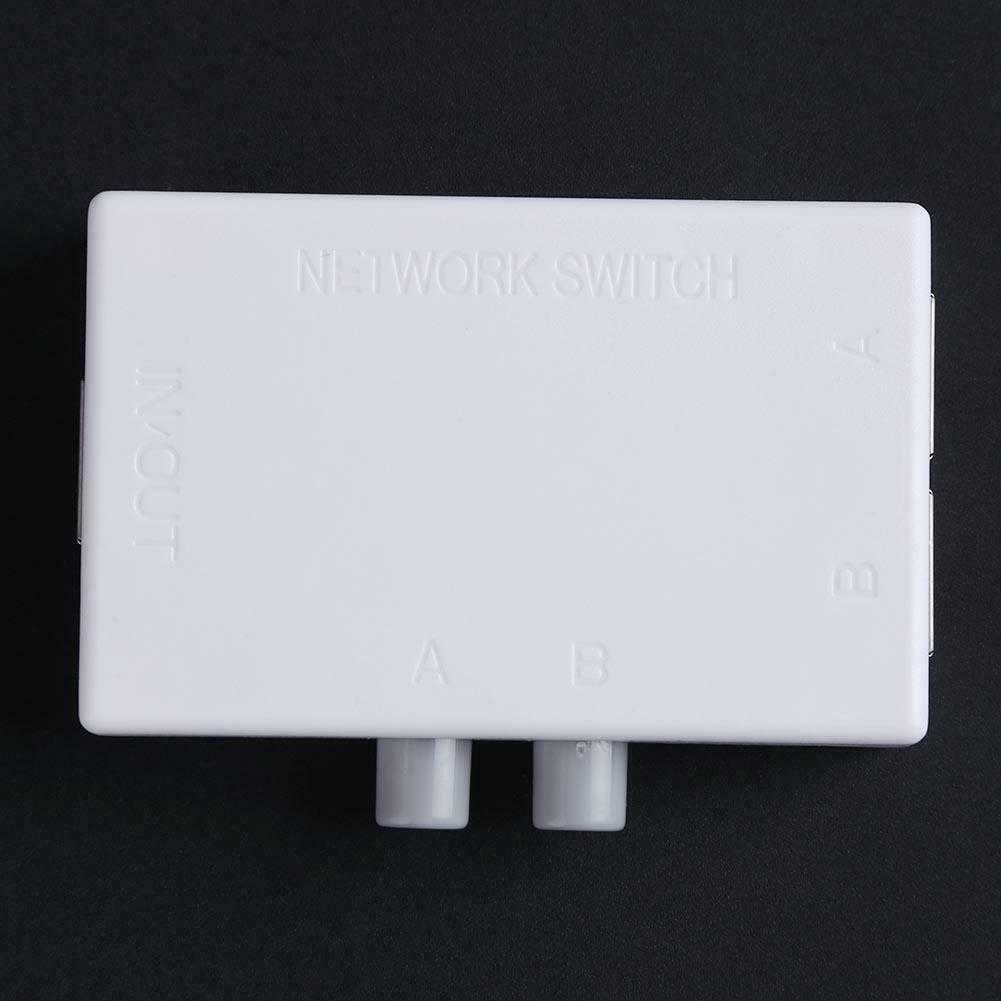 Switch manual 2 portas RJ45