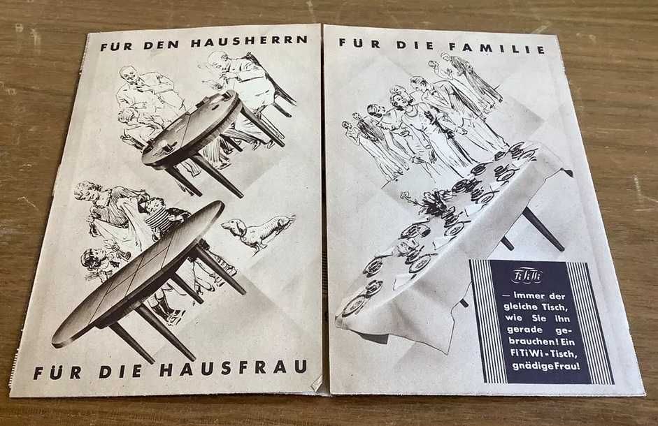 Stół Art Deco 1930 FiTiWi Tisch Kurt Winkler 125-215 cm