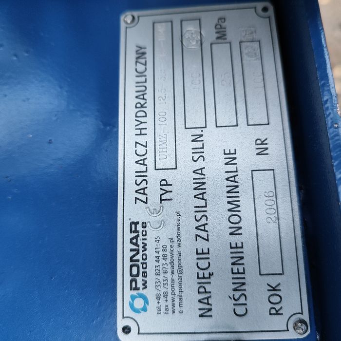 Ponar Wadowice Zasilacz hydrauliczny.