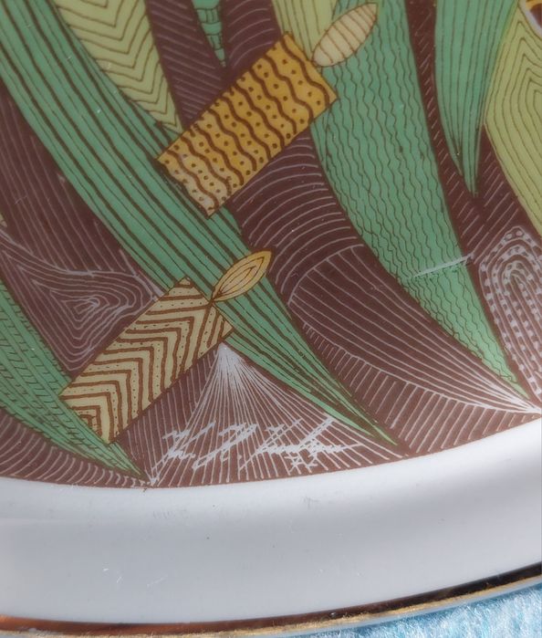 Prato decorativo com motivos natalícios