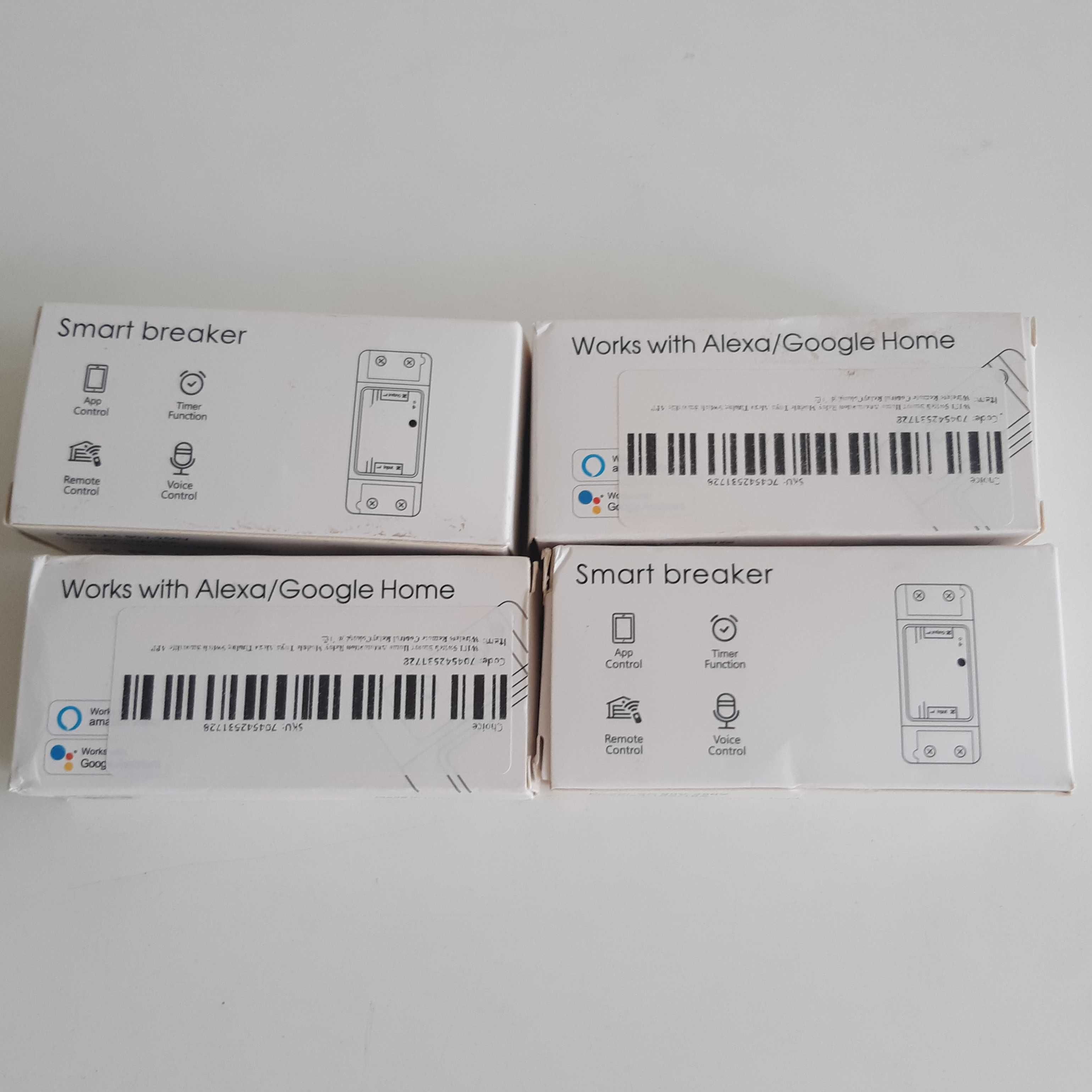 4 Interruptores Inteligentes Wi-Fi Alexa Hey Google Smart Switch Novos