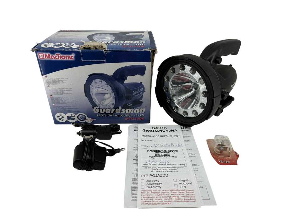 Szperacz LED Ładowalny LATARKA MACTRONIC MTG3308 Gwarancja