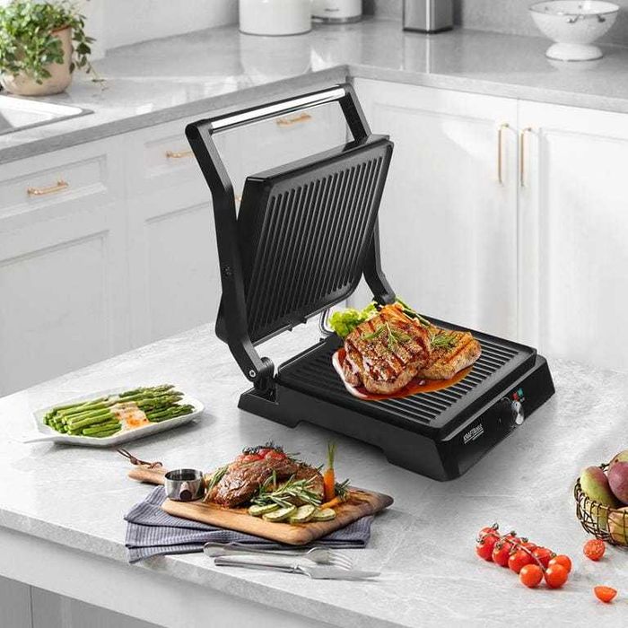 GRILL ELEKTRYCZNY 2400W  Do Kanapek PANINI Opiekacz Toster Mocny