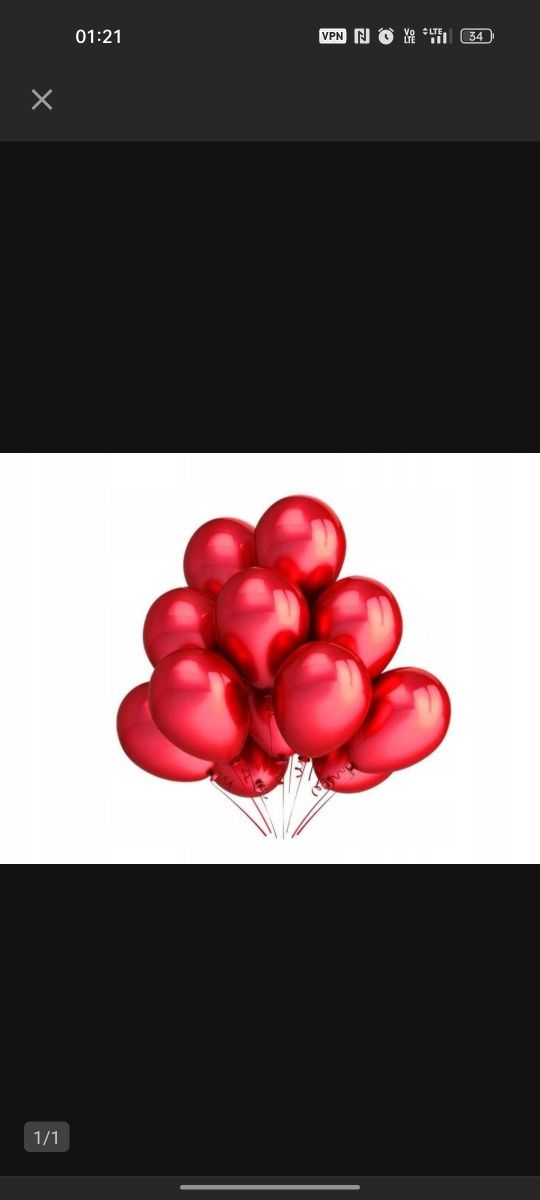 Czerwone metaliczne balony