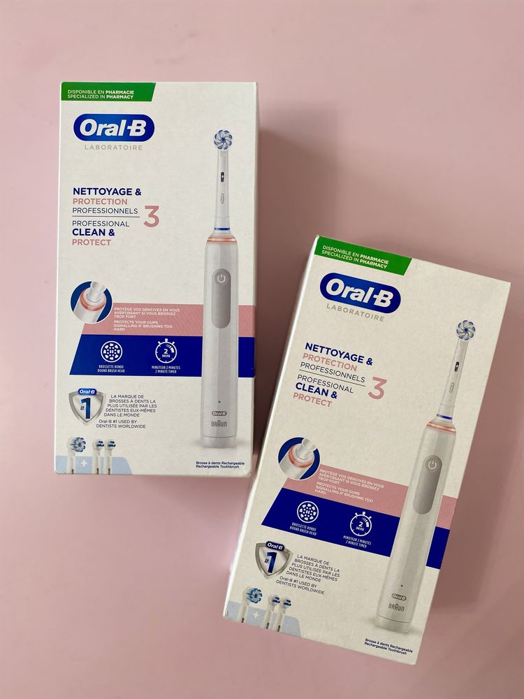 Pro 3 3000 White та Black Oral-B Електричні зубні щітки