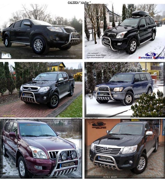 Toyota Rav4 Hilux Land Crusier Orurowanie Podesty Kangur