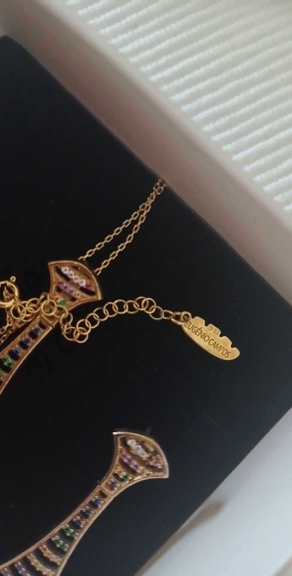 Conjunto de colar e brincos
