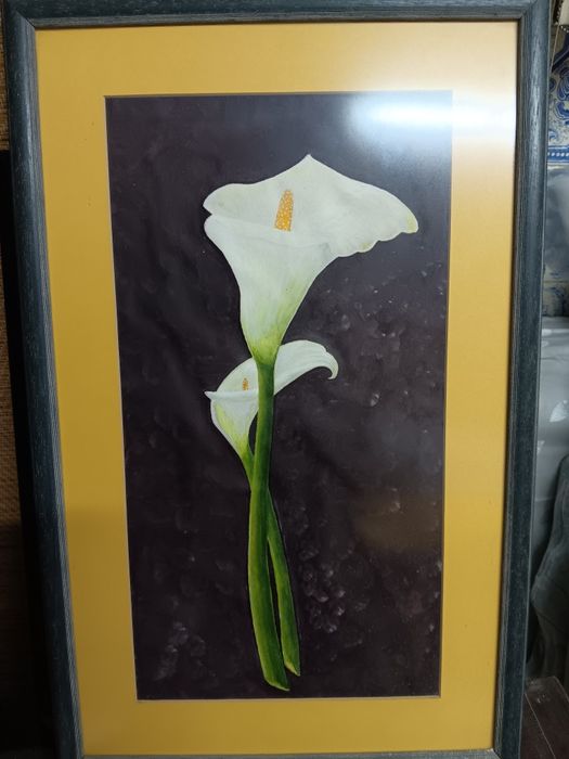 Quadro com uma flor lírio