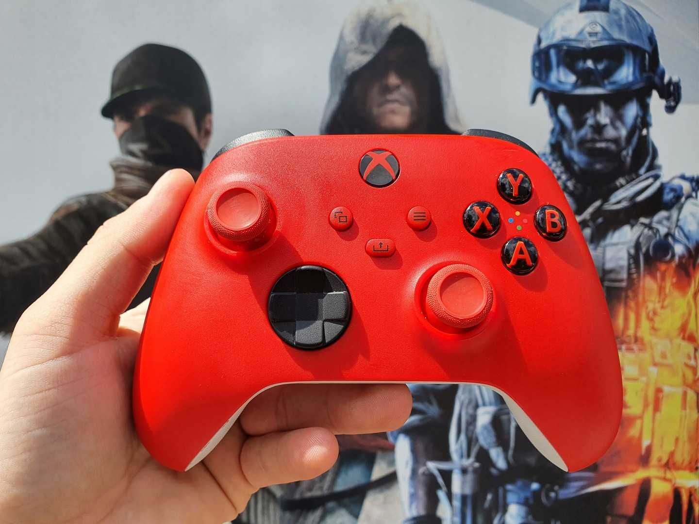 Oryginalny pad Microsoft Xbox Series S X One Pulse Red Czerwony