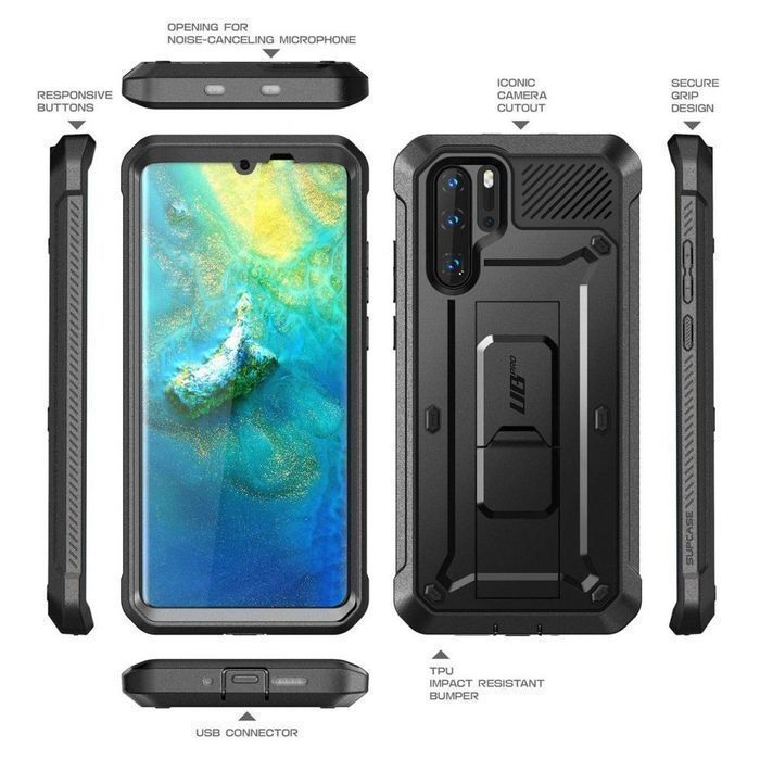 Etui Ochronne Supcase Unicorn Beetle Pro Huawei P30 Pro - Czarny