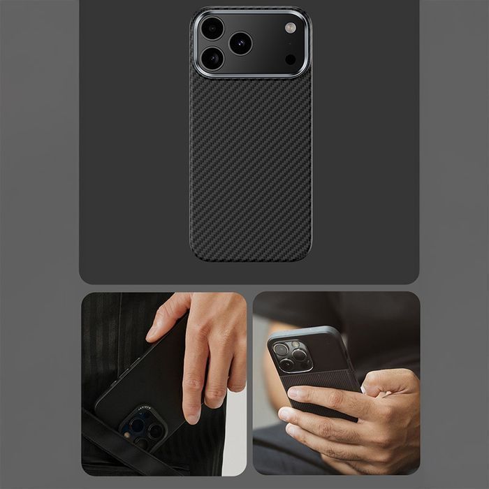 Etui Armor Air Kevlar Metal Frame 600D (0067) do Iphone 17 czarny