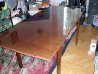 stol debowy rozkladany loft +6 krzel