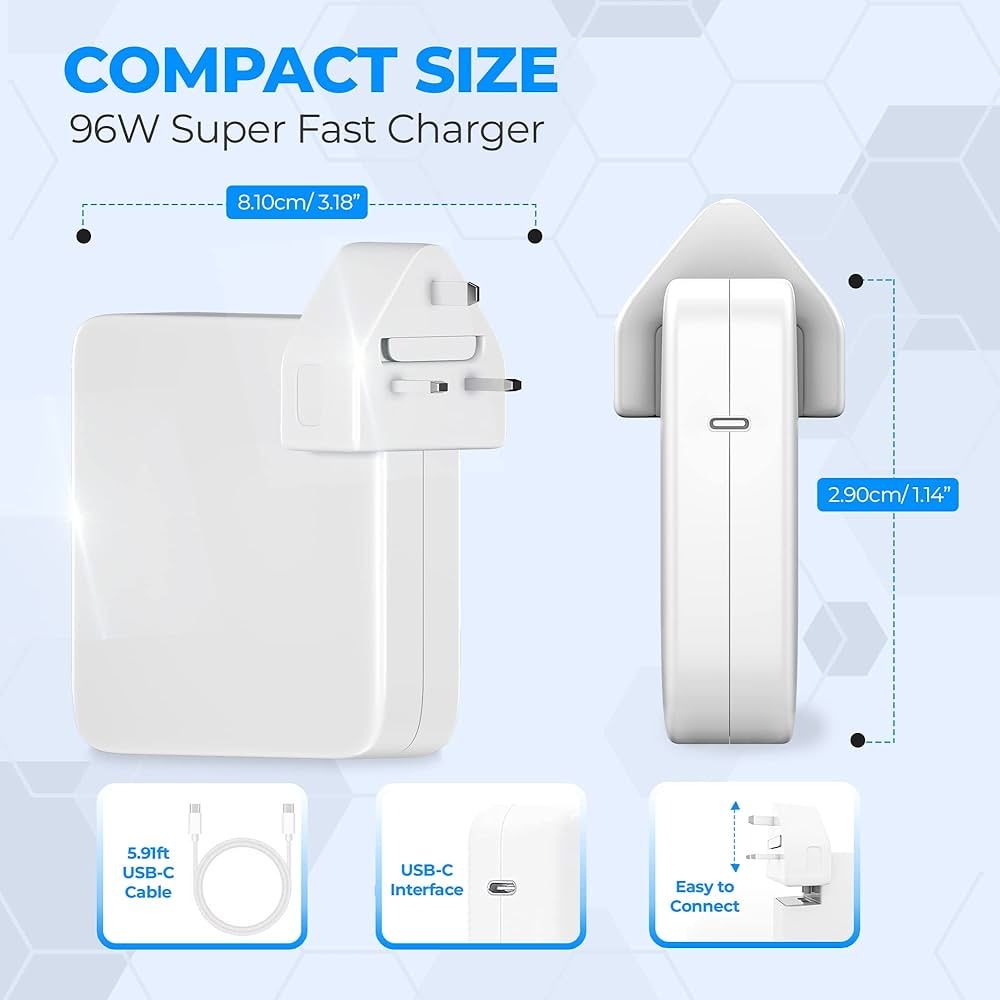 Ładowarka do MacBooka Pro 96 W USB C Super Fast