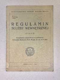 Instrukcja II RP - REGULAMIN SŁUŻBY WEWNĘTRZNEJ - Warszawa 1927r.