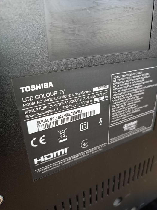 TV televisão Toshiba 32' COMO NOVA