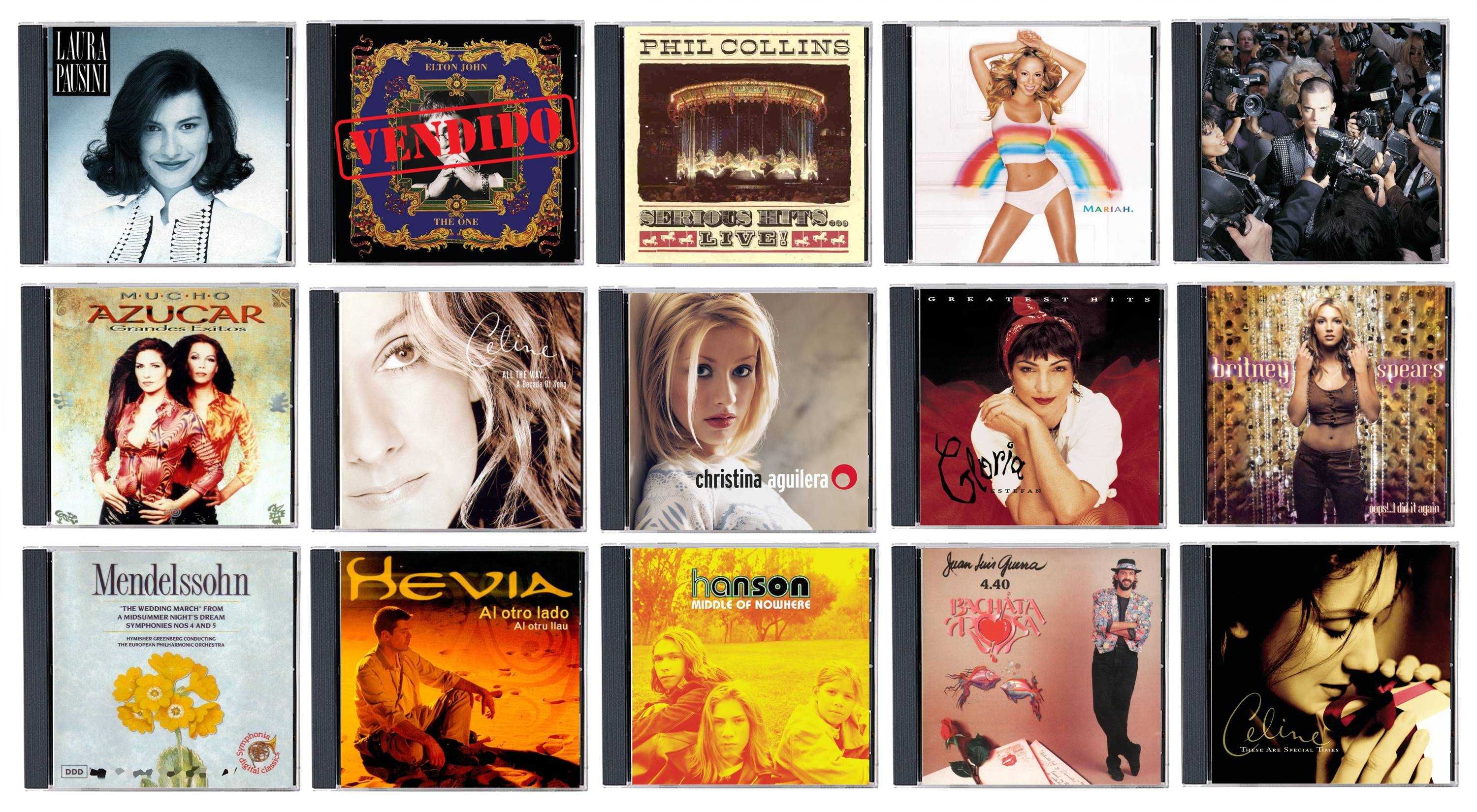 Pop, Rock, New Age, Soul, Latina, Clássica, Jazz: Lote de 60 CD's [19]