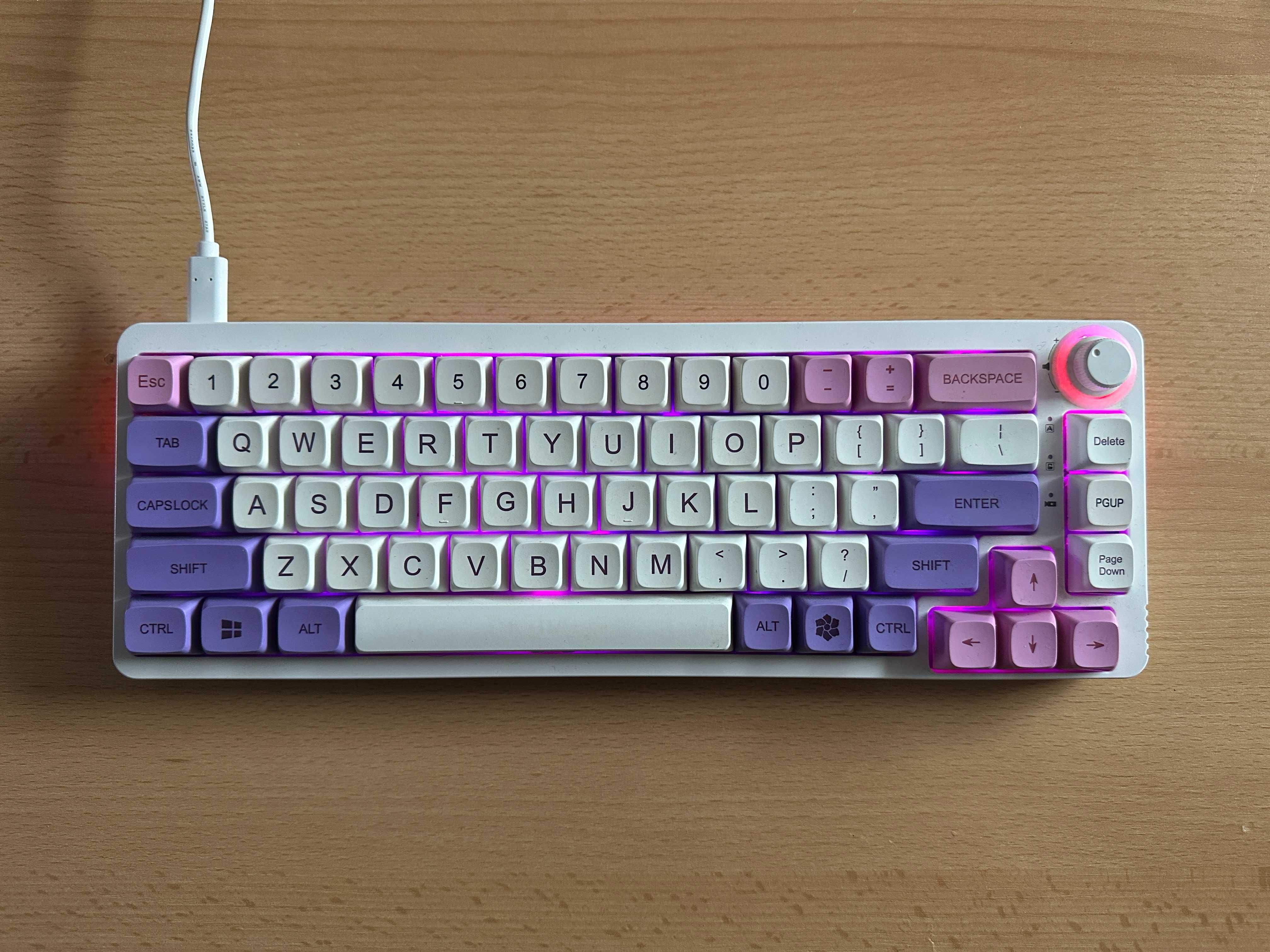 Klawiatura Mechaniczna - Full Custom - Hot Swap KF068 - Akko Rose Red