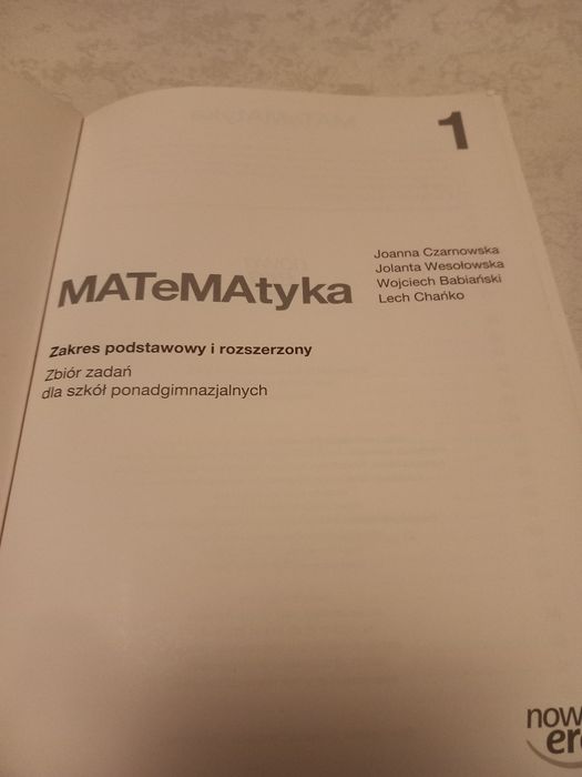 Matematyka 1 nową era