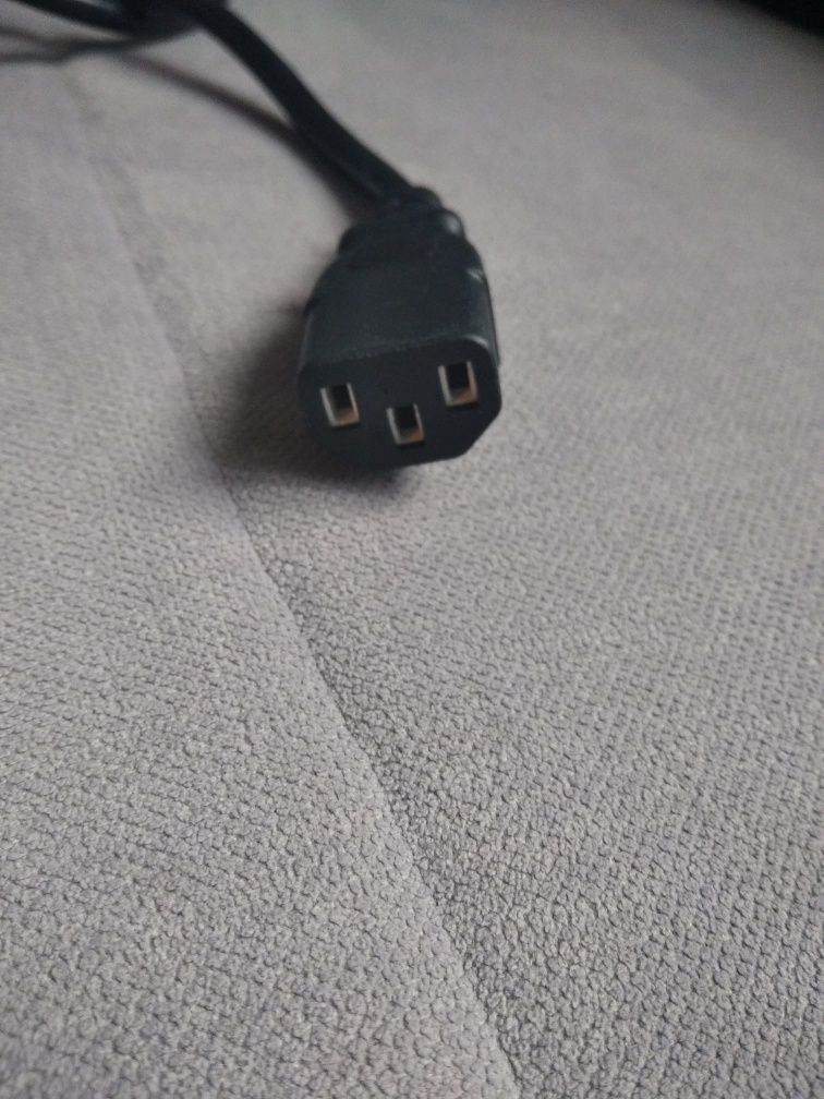 3 pionowy kabel zasilający AC z wtyczką eu 180cm