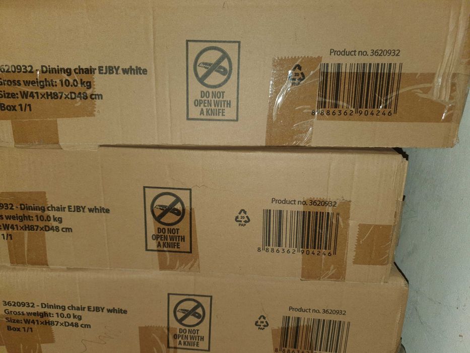 Krzesło do jadalni nowe Jysk EJBY W41*H87*D48