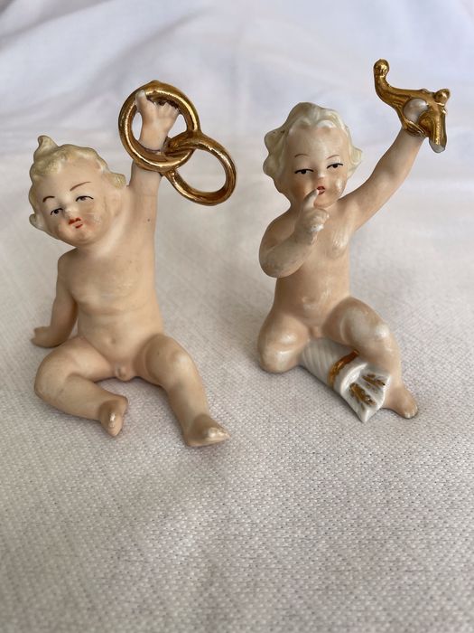 Статуэтки Мальчики у гнезда, путти, Германия