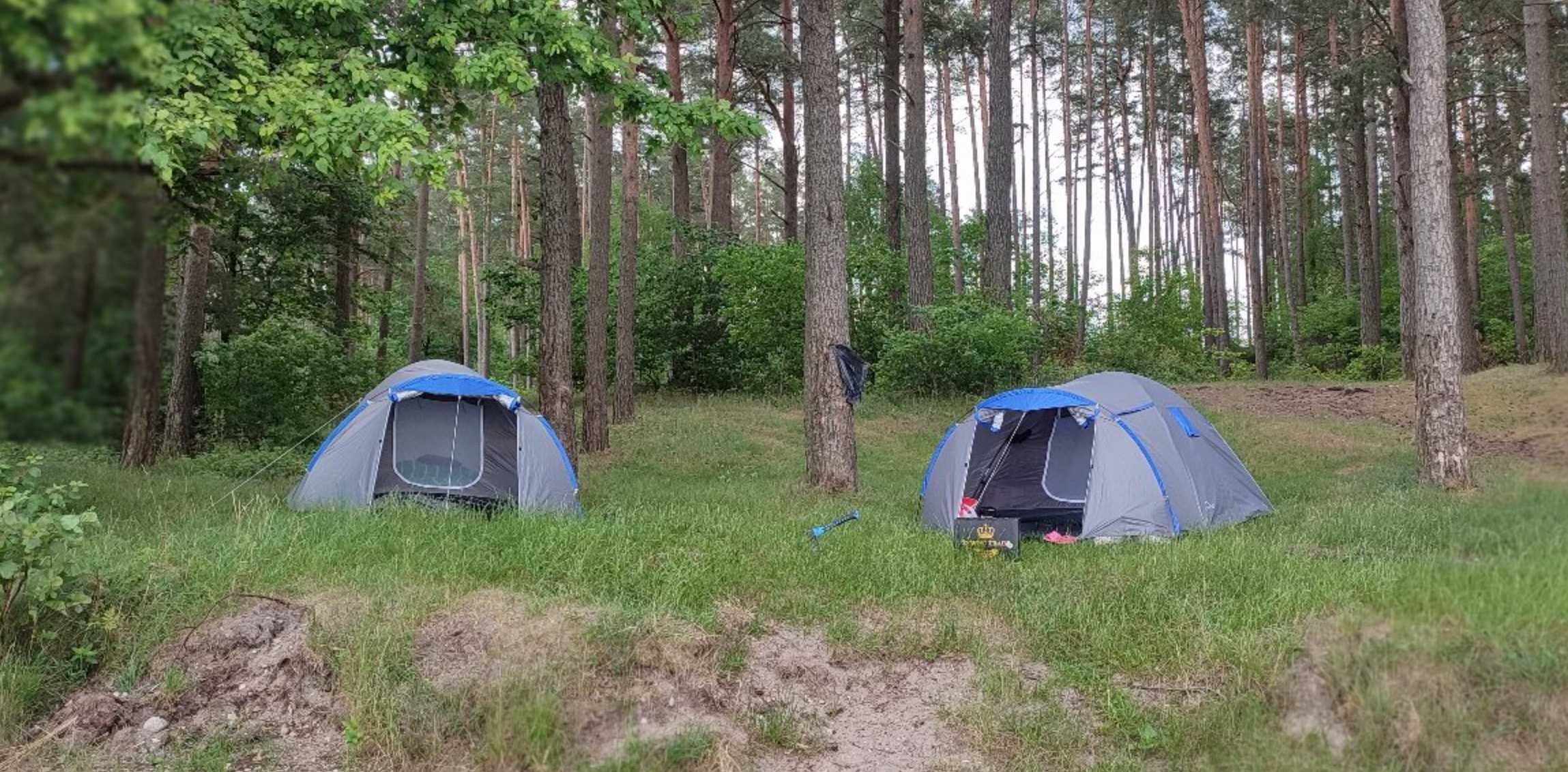 2w1 Mocny Namiot Turystyczny Kempingowy 4 osobowy + GRATIS Pokrowiec
