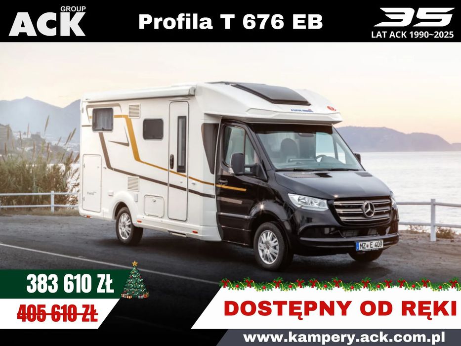 Eura Mobil Profila T 676 EB  Mercedes Sprinter Samochód Kempingowy Eura Mobil Profila T 676 Kamper