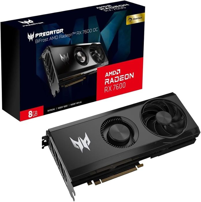 Acer Predator BiFrost Radeon RX 7600 OC 8 GB GDDR6 1‎28bit