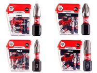 Біта Milwaukee 25мм PH2,PZ1,PZ2, PZ3 по 25шт в уп.