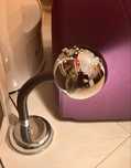 VINTAGE Chrome Eyeball LAMP Space Age Original 70s Design Retro Futuro