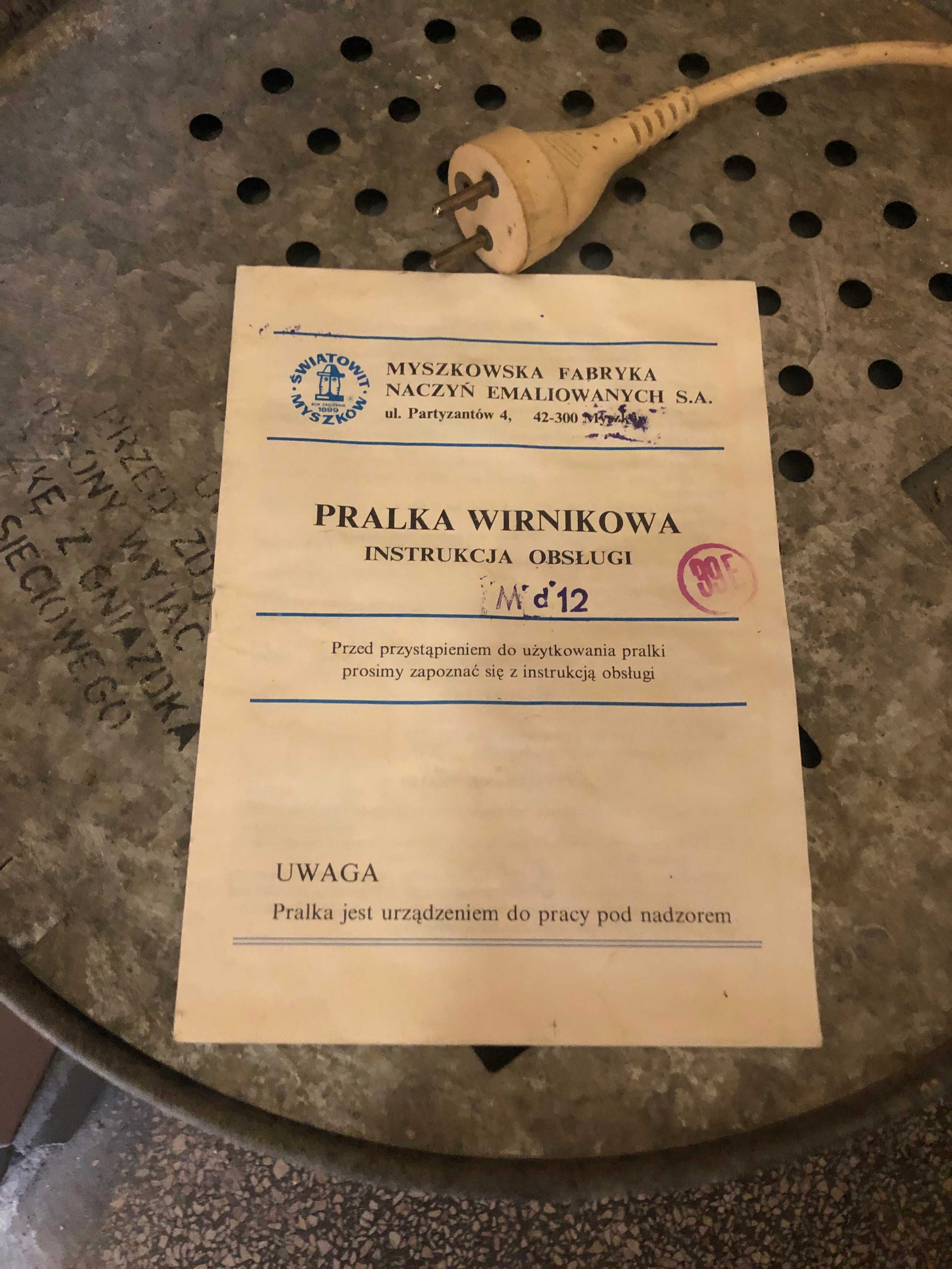 Pralka wirnikowa Światowid Myszków typu Frania