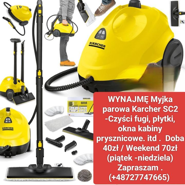 Wynajmę Odkurzacze Piorące Karcher/odkurzacze przemysłowe/myjki parowe