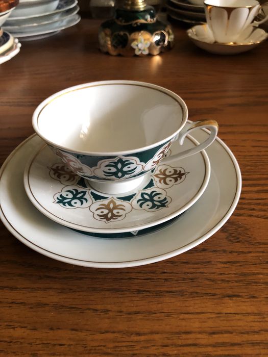 Чайний набір, тріо, порцеляна, ГДР.