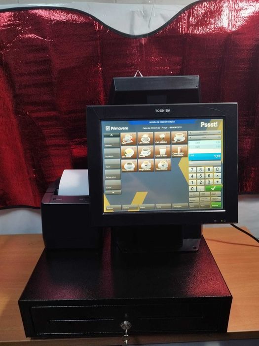 POS / Caixa registadora touch-screen com Programa Novo + Garantia