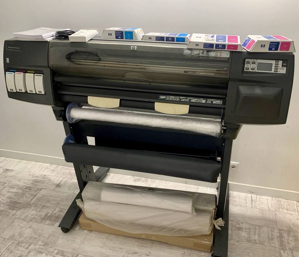 Плоттер / принтер hp designjet 1050c plus model c6074b