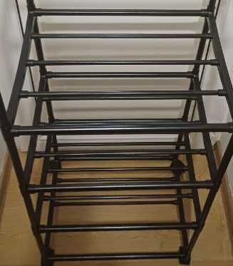 Багаторівневий підлоговий стелаж  на роликах 6 рівнів